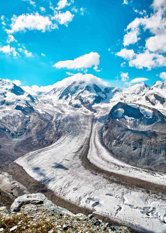 Sicht auf den Gornergratgletscher